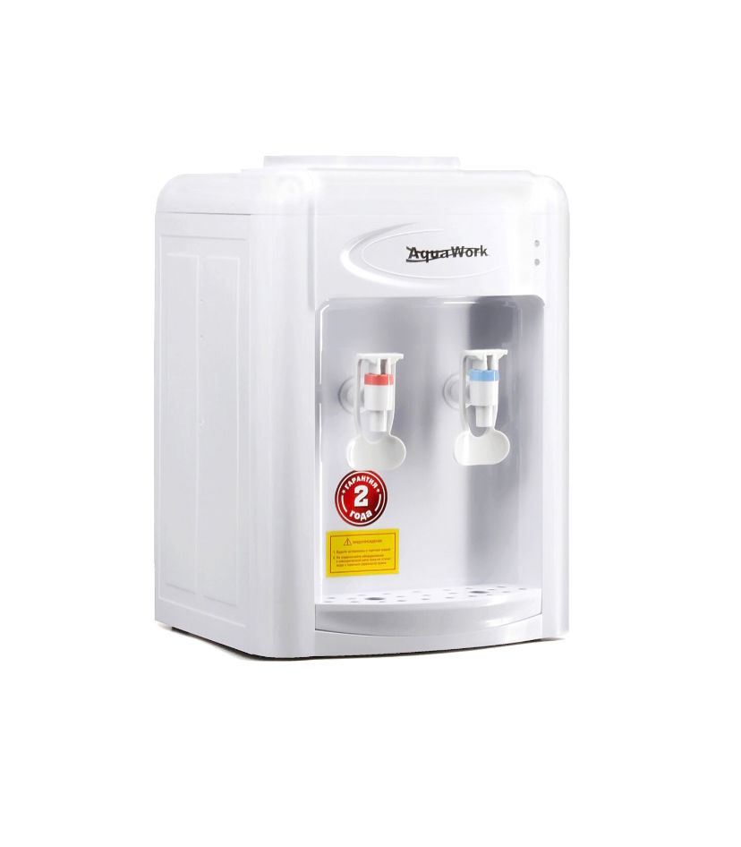 Кулер для воды Aqua Work 0.7TDR White/Black позволяет использовать бутыли с водой объемом 12, 19 и 23 л. Устройство имеет электронную систему охлаждения, характеризующуюся простотой и надежностью. 